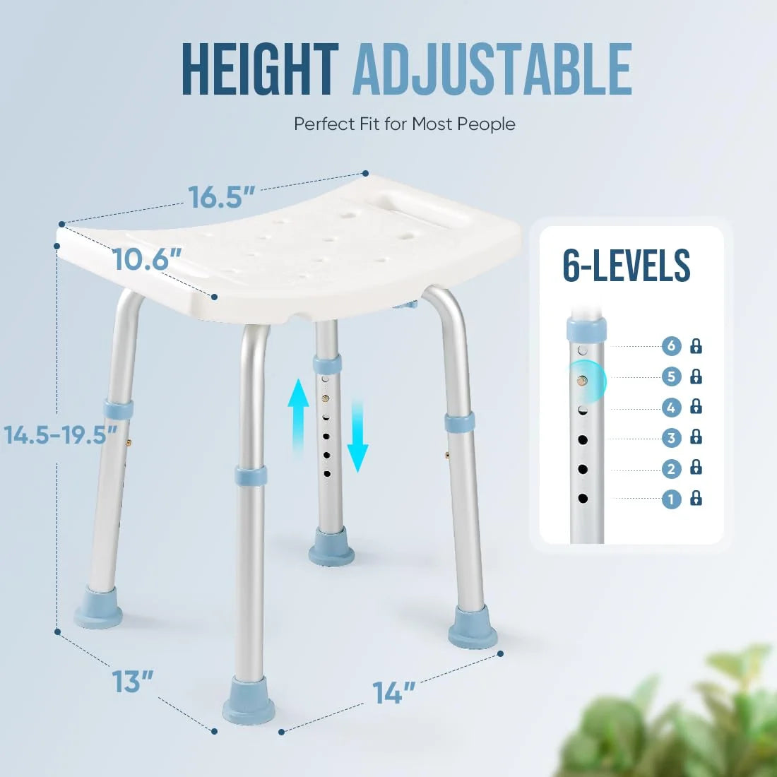 Adjustable Shower Stool for Bathtub