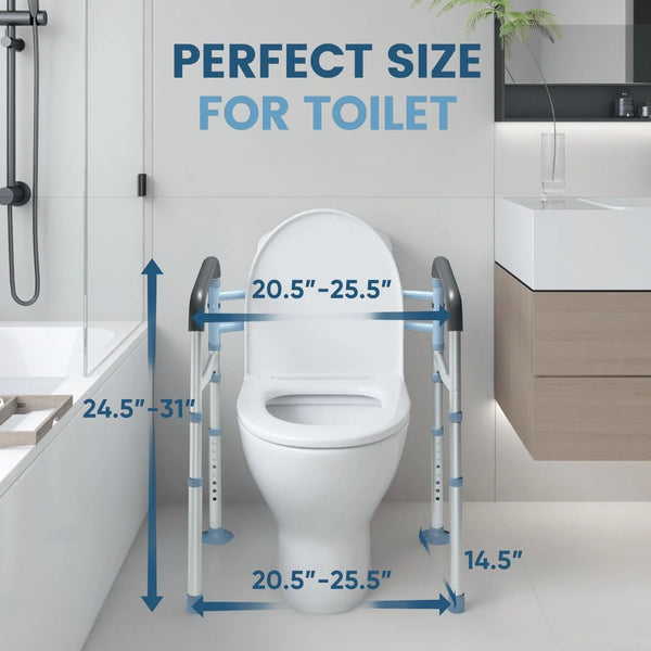 Width Adjustable Design, Fit Any Toilet