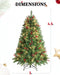 LIFEFAIR 4.5FT Prelit Christmas Tree Size#size_4.5FT