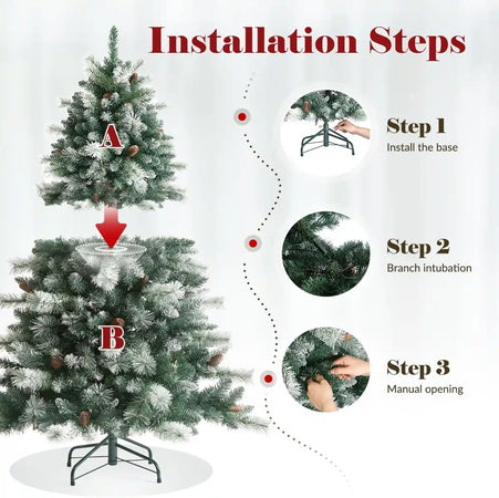 Hinged branches for easy set up#size_4.5FT