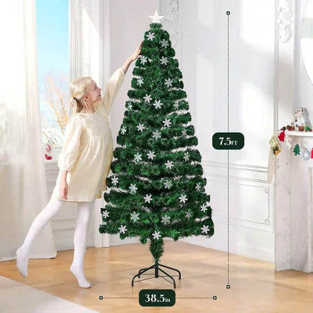 7.5ft Fiber Optic Christmas Tree Size#size_7.5FT