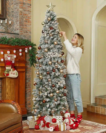 OasisCraft pencil tree Christmas#size_7.5FT